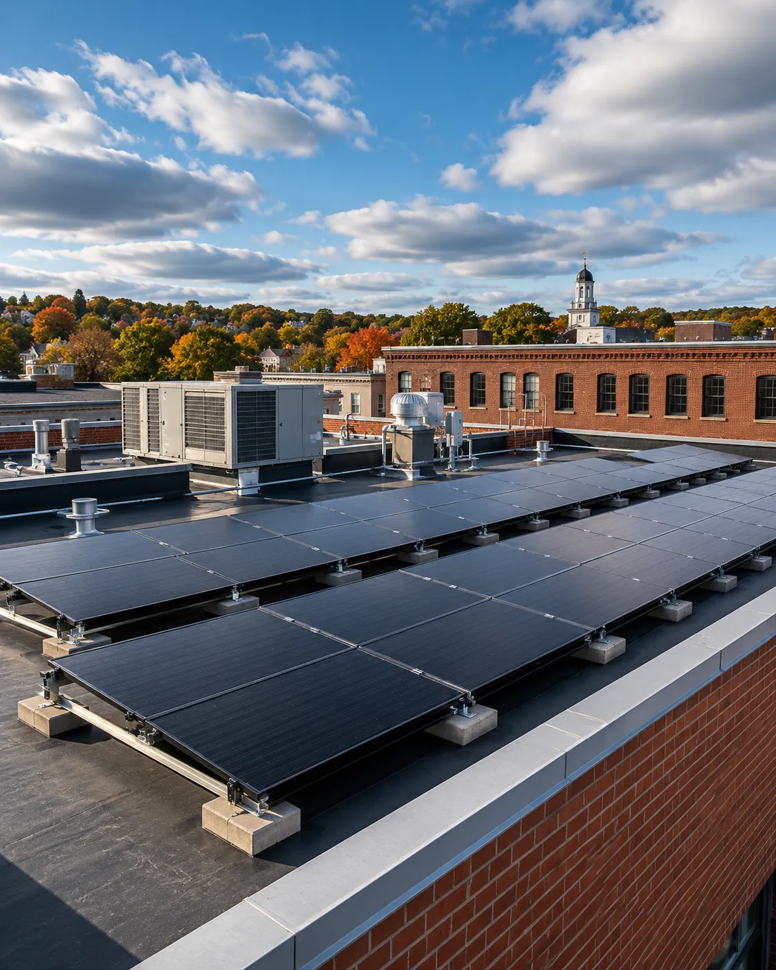 Commercial rooftop solar array