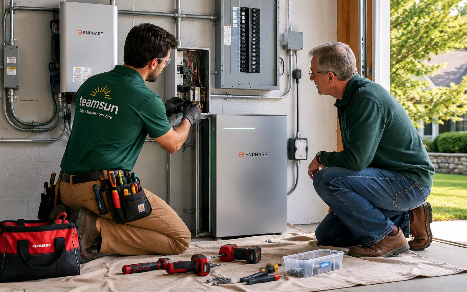 Add an Enphase IQ Battery to Existing Solar